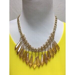 Bay to Baubles Women's Necklace Carabella Crystal Chandelier Gold-Tone NWT